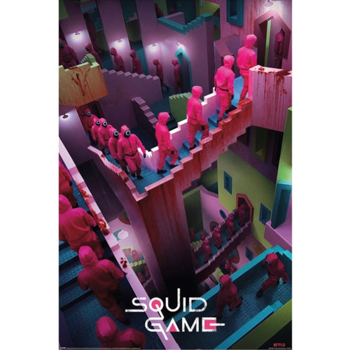 Pyramid PP35008 Squid Game Crazy Stairs Poster | Yourdecoration.com