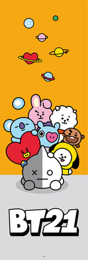 Grupo Erik PPGE8082 Bt21 Characters Poster 53X158cm | Yourdecoration.com