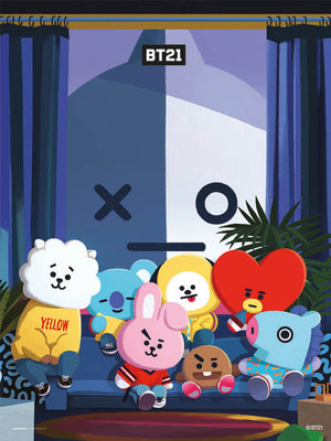 Grupo Erik Bt21 All Characters Art Print 30x40cm | Yourdecoration.com