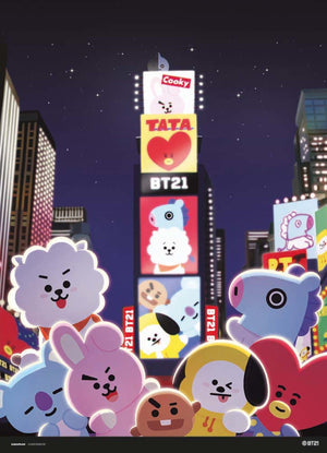 Grupo Erik Bt21 Time Square Art Print 30x40cm | Yourdecoration.com