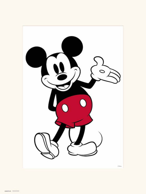 Grupo Erik Disney Mickey Classic Art Print 30x40cm | Yourdecoration.com