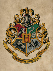 Grupo Erik Harry Potter Hogwarts Crest Art Print 30x40cm | Yourdecoration.com