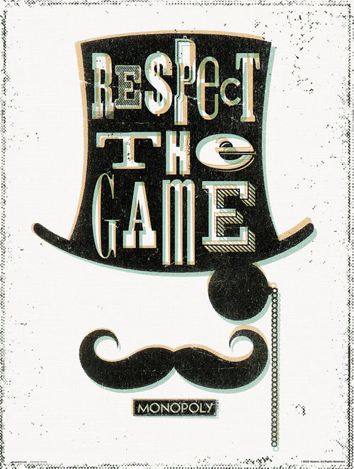 Grupo Erik Monopoly Respect The Game Art Print 30x40cm | Yourdecoration.com