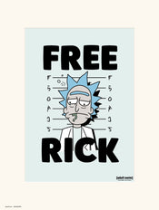 Grupo Erik Rick And Morty Free Rick Art Print 30x40cm | Yourdecoration.com