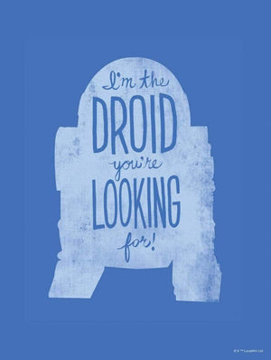 Komar Star Wars Silhouette Quotes R2D2 Art Print 30x40cm | Yourdecoration.com