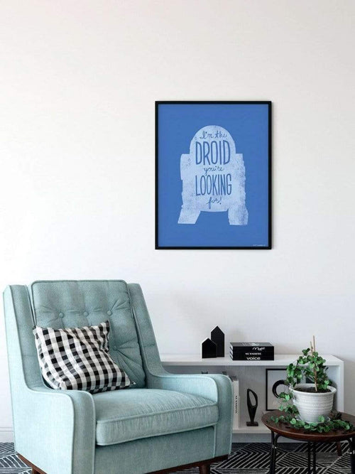 Komar Star Wars Silhouette Quotes R2D2 Art Print 40x50cm Sfeer | Yourdecoration.com