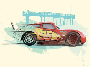 Komar Cars Lightning McQueen Art Print 40x30cm | Yourdecoration.com