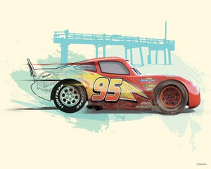 Komar Cars Lightning McQueen Art Print 50x40cm | Yourdecoration.com