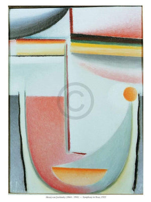 Alexej Jawlensky Symphony in Rose Art Print 60x80cm | Yourdecoration.com