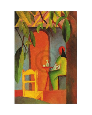 August Macke TÃ¼rkisches Cafe II Art Print 24x30cm | Yourdecoration.com