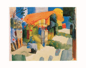 August Macke Haus im Garten Art Print 71x56cm | Yourdecoration.com