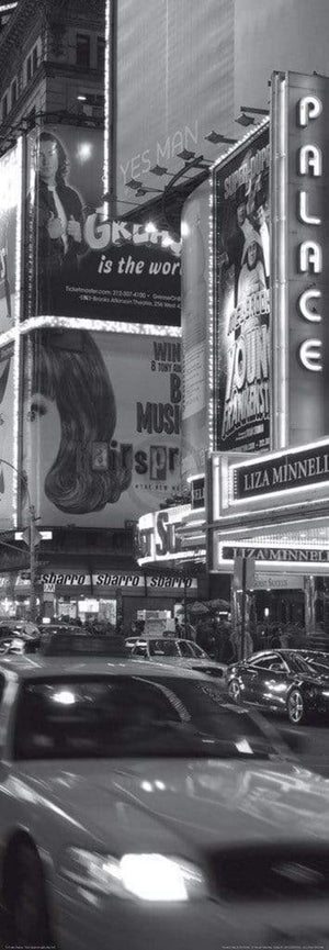 Alan Copson Times Sqare at night, New York Art Print 33x95cm | Yourdecoration.com