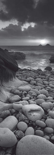 Helen Dixon Rocky beach at sunset Art Print 33x95cm | Yourdecoration.com