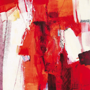 Francesco Cusumano Rosso Astratto Art Print 70x70cm | Yourdecoration.com