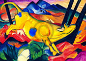 Franz Marc Die gelbe Kuh Art Print 100x70cm | Yourdecoration.com