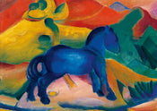 PGM Franz Marc Blaues Pferdchen Art Print 30x21cm | Yourdecoration.com