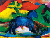 Franz Marc Blaues Pferdchen Art Print 80x60cm | Yourdecoration.com