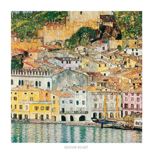 Gustav Klimt Malcesine Art Print 70x70cm | Yourdecoration.com