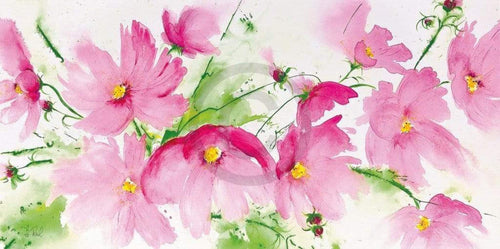 Heidi Reil Rosa Kosmeen Art Print 100x50cm | Yourdecoration.com