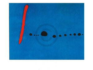 pgm jm 276 joan miro blue ii 4 3 61 Art Print 80x60cm | Yourdecoration.com