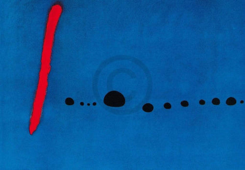 Joan Miro Bleu II Art Print 100x70cm | Yourdecoration.com