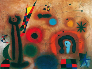 Joan Miro Libelle mit roten FlÃ¼geln Art Print 80x60cm | Yourdecoration.com