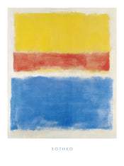 Mark Rothko Untitled Yellow Red and Blue Art Print 60x80cm | Yourdecoration.com