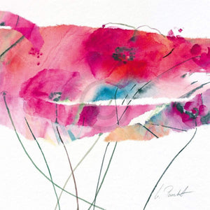 Marta Peuckert Modern Poppy IV Art Print 21x21cm | Yourdecoration.com