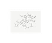 PGM Paul Klee Animaux en Fuite Art Print 60x50cm | Yourdecoration.com