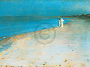 Peter Severin KrÃ¸yer Summer evening Art Print 80x60cm | Yourdecoration.com