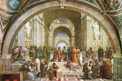 Raffael La scuola di Atene Art Print 90x60cm | Yourdecoration.com