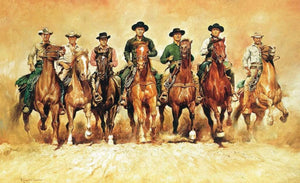 Renato Casaro The magnificent Seven Art Print 138x85cm | Yourdecoration.com