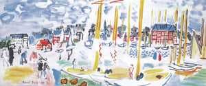 Raoul Dufy Dimanche a Deauville Art Print 101x42cm | Yourdecoration.com