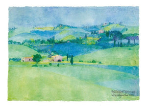 Ralf Westphal Abbazia di Monte Oliveto, Toskana Art Print 80x60cm | Yourdecoration.com