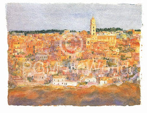 Ralf Westphal Matera Sassi / Basilicata Art Print 100x70cm | Yourdecoration.com