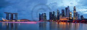 Shutterstock Panorama of Singapore Art Print 95x33cm | Yourdecoration.com