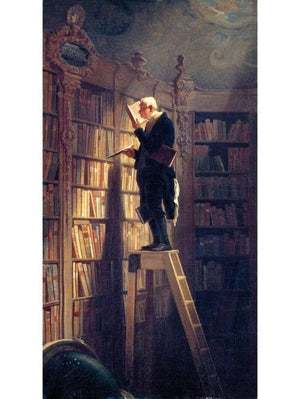 Carl Spitzweg Der BÃ¼cherwurm Art Print 60x80cm | Yourdecoration.com