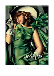 Tamara De Lempicka Young Lady with Gloves Art Print 50x70cm | Yourdecoration.com