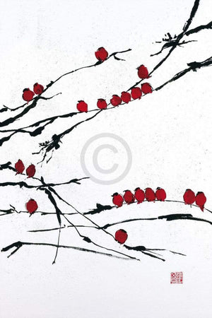 Jenny Tsang Bamboo Chorus Art Print 41x61cm | Yourdecoration.com