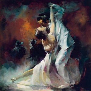 Willem Haenraets Tango Argentino I Art Print 70x70cm | Yourdecoration.com