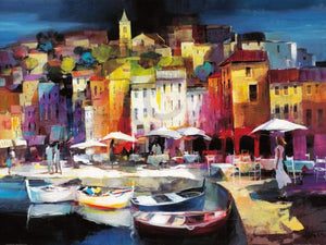 Willem Haenraets Seaport Town II Art Print 80x60cm | Yourdecoration.com