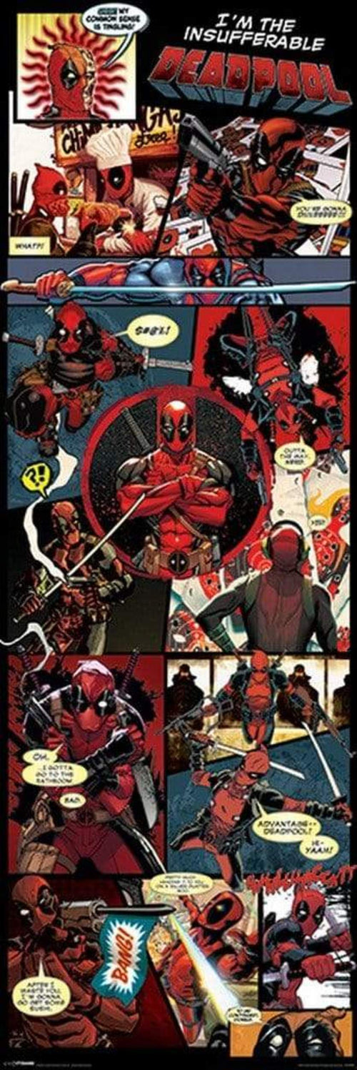 Pyramid Deadpool Panels Poster 53x158cm | Yourdecoration.com