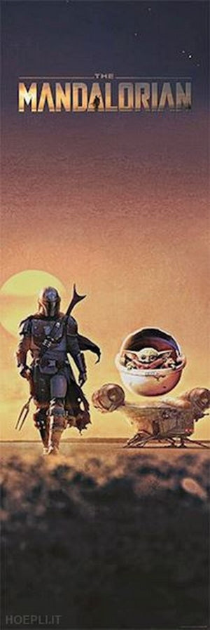 Pyramid Star Wars The Mandalorian The Child Dusk Poster 31X91 5cm | Yourdecoration.com