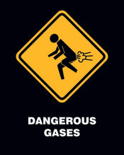 Pyramid Dangerous Gases Poster 40x50cm | Yourdecoration.com