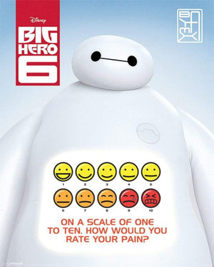 Pyramid Big Hero 6 Rate Your Pain Poster 40x50cm | Yourdecoration.com