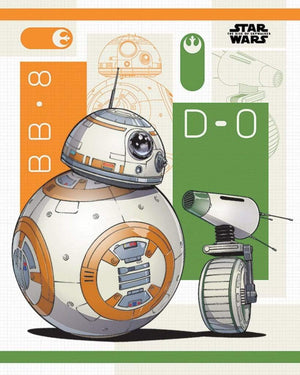 Pyramid Star Wars The Rise of Skywalker BB 8 and D 0 Poster 40x50cm | Yourdecoration.com