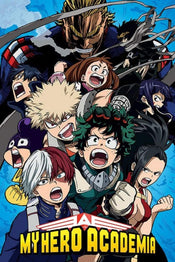 Pyramid My Hero Academia Cobalt Blast Group Poster 61x91,5cm | Yourdecoration.com