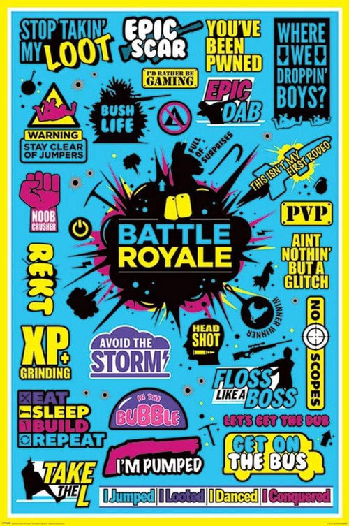 Pyramid Battle Royale Infographic Poster 61x91,5cm | Yourdecoration.com