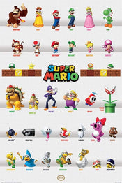 Pyramid Super Mario Character Parade Poster 61x91,5cm | Yourdecoration.com