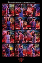 Pyramid Stranger Things Character Montage Poster 61x91,5cm | Yourdecoration.com